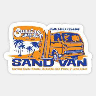 Sunrise Surf Sand Van Sticker